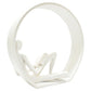 7" White Resin Man Tabletop Sculpture