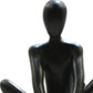 8" Black Resin People Tabletop Sculpture