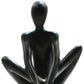 8" Black Resin People Tabletop Sculpture
