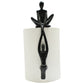 8" Black Resin People Tabletop Sculpture