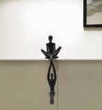 8" Black Resin People Tabletop Sculpture