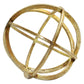 6" Antiqued Gold Metal Tabletop Sculpture