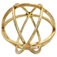 6" Antiqued Gold Metal Tabletop Sculpture