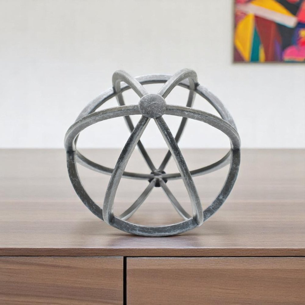 6" Pewter Metal Tabletop Sculpture