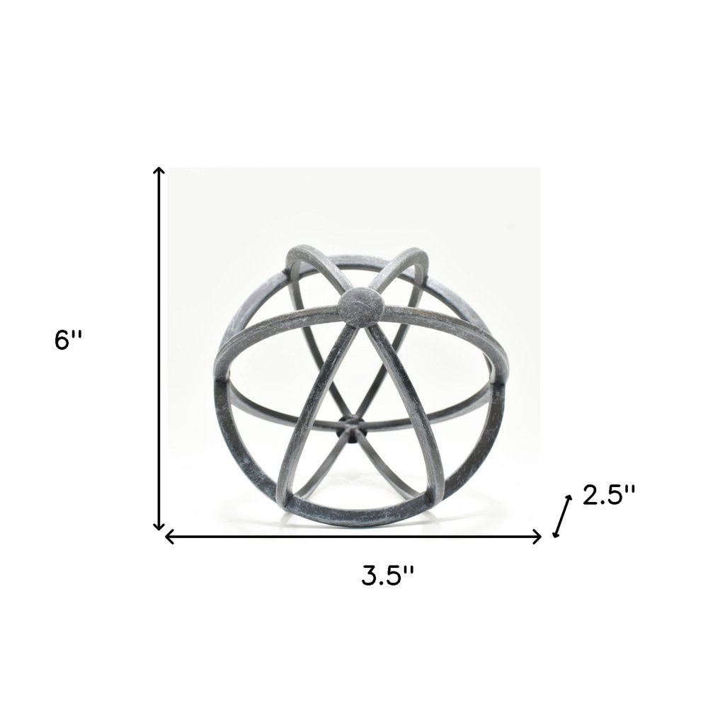 6" Pewter Metal Tabletop Sculpture