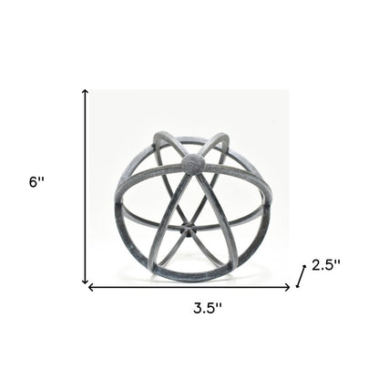 6" Pewter Metal Tabletop Sculpture