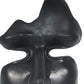 6" Black Resin Tabletop Sculpture