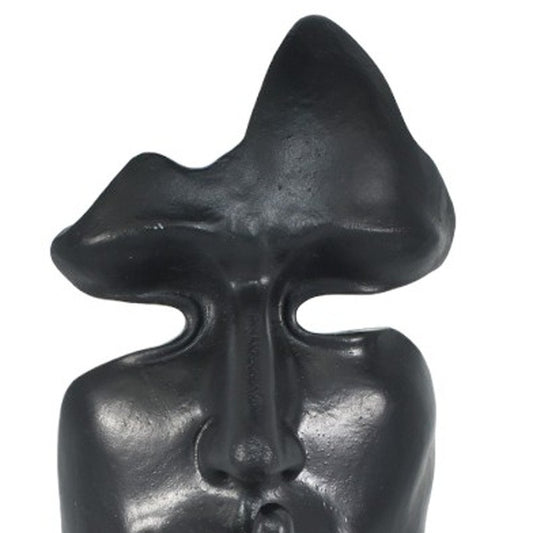 6" Black Resin Tabletop Sculpture