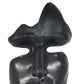 6" Black Resin Tabletop Sculpture