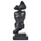 6" Black Resin Tabletop Sculpture