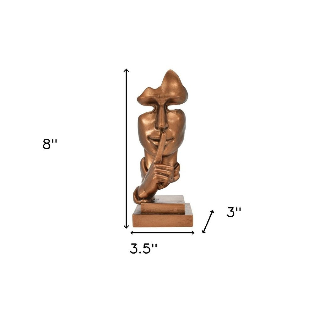 8" Bronze Resin Tabletop Sculpture