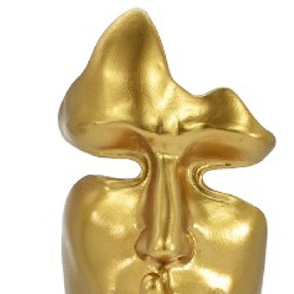 8" Gold Resin Tabletop Sculpture