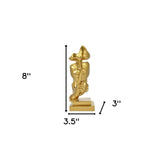 8" Gold Resin Tabletop Sculpture