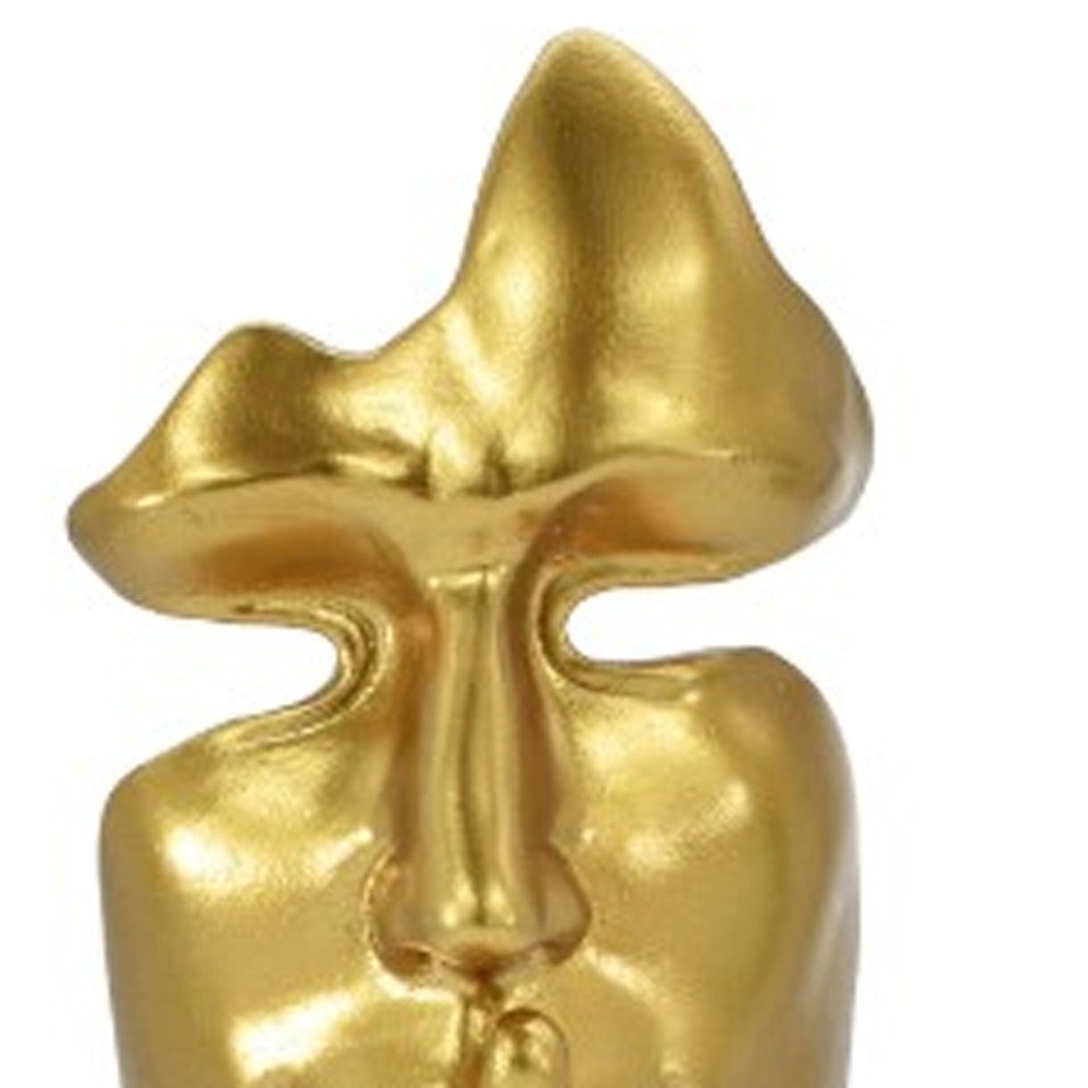 8" Gold Resin Tabletop Sculpture