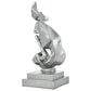 6" Silver Resin Tabletop Sculpture