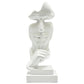 5" White Resin Tabletop Sculpture