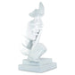 5" White Resin Tabletop Sculpture