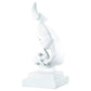 5" White Resin Tabletop Sculpture