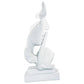 5" White Resin Tabletop Sculpture