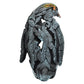6" Black Blue And Orange Resin Penguin Tabletop Sculpture