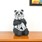 6" Black And White Resin Panda Tabletop Sculpture