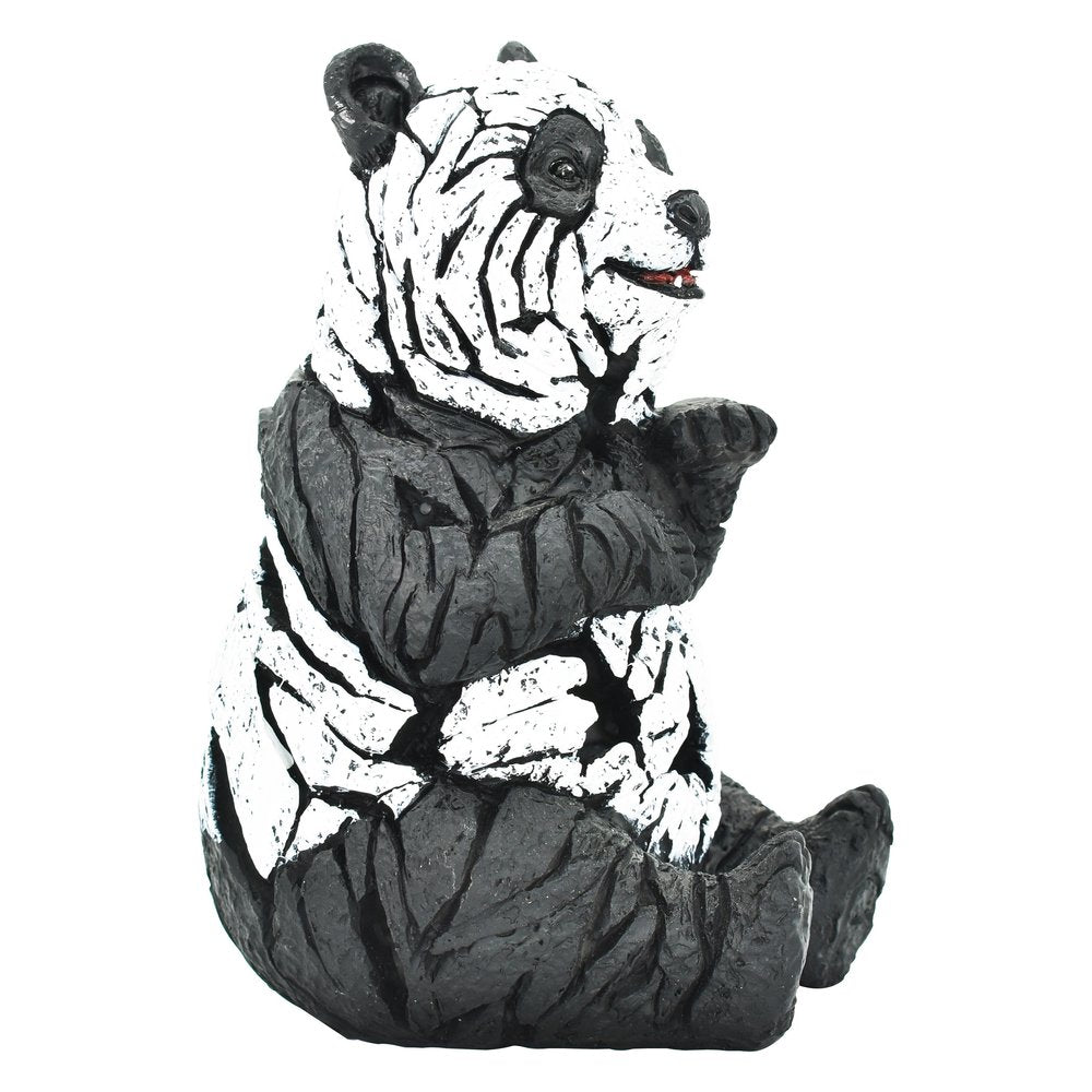 6" Black And White Resin Panda Tabletop Sculpture