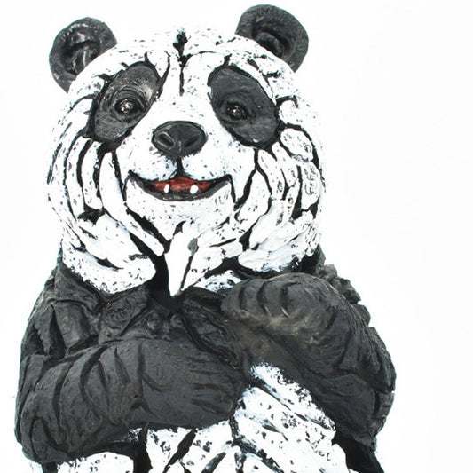 6" Black And White Resin Panda Tabletop Sculpture