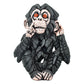 6" Brown Pink And Red Resin Monkey Tabletop Sculpture