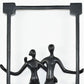 7" Black Resin People Tabletop Sculpture
