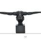 4" Black Resin Man Tabletop Sculpture