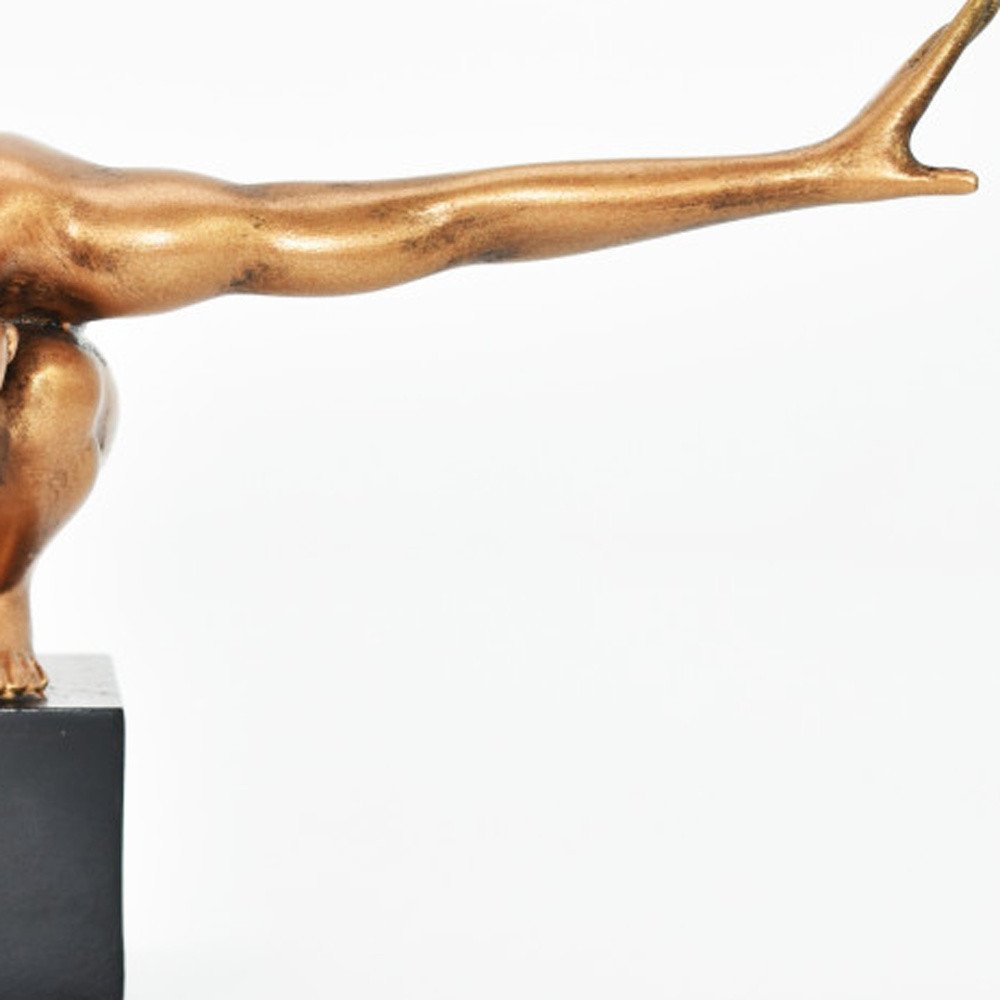 4" Bronze Resin Man Tabletop Sculpture