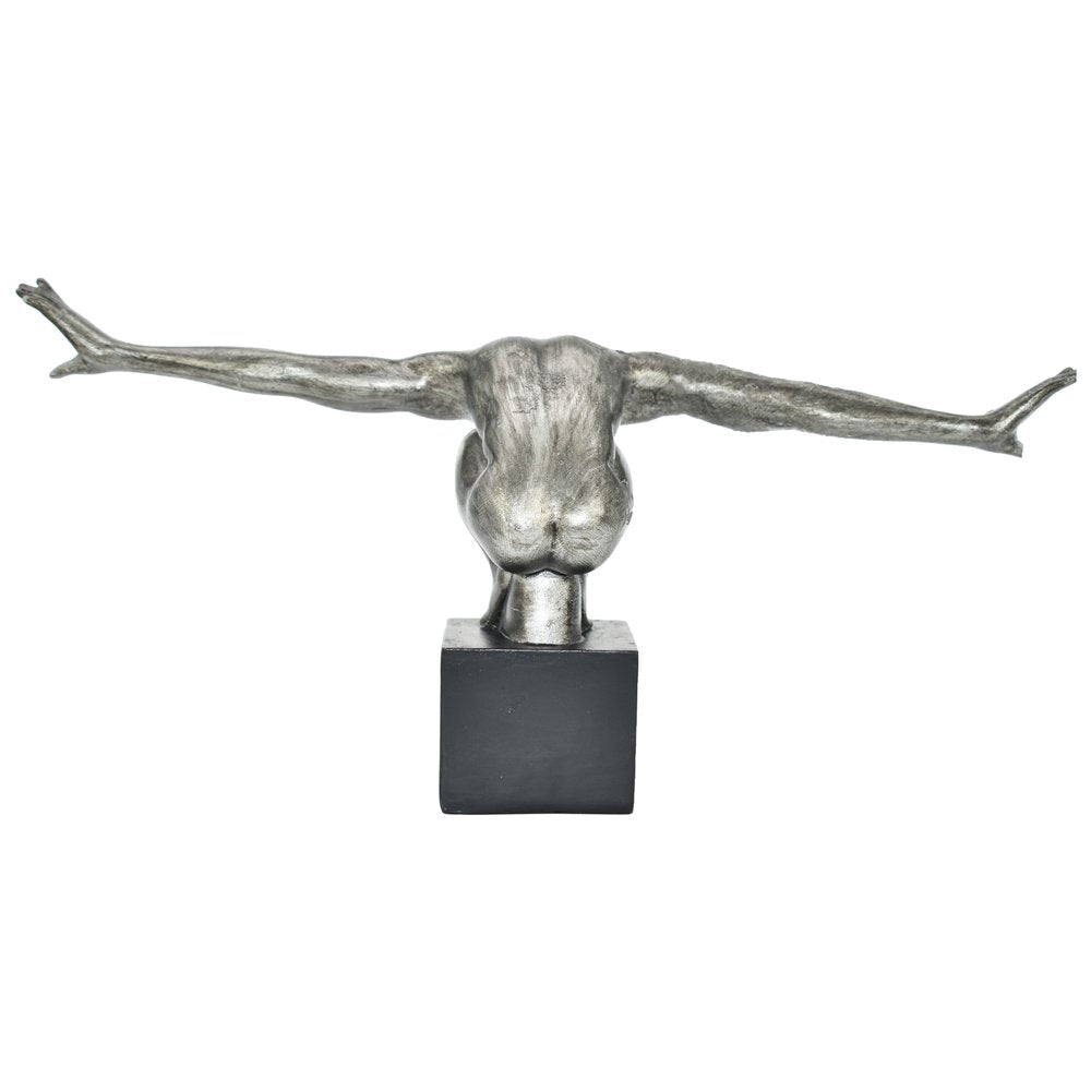 4" Pewter Resin Man Tabletop Sculpture