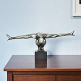 4" Pewter Resin Man Tabletop Sculpture