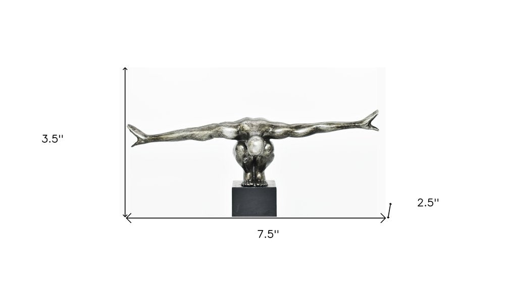 4" Pewter Resin Man Tabletop Sculpture