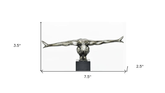 4" Pewter Resin Man Tabletop Sculpture