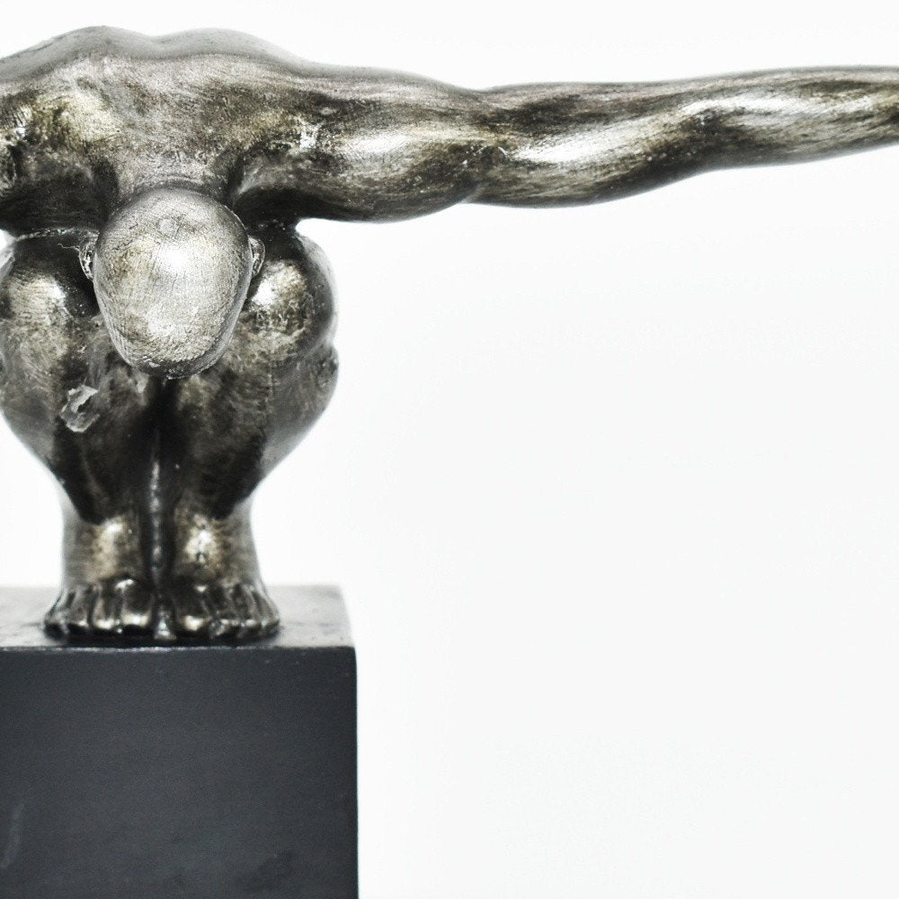 4" Pewter Resin Man Tabletop Sculpture