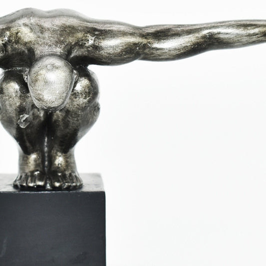 4" Pewter Resin Man Tabletop Sculpture