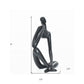 6" Black Resin Man Tabletop Sculpture