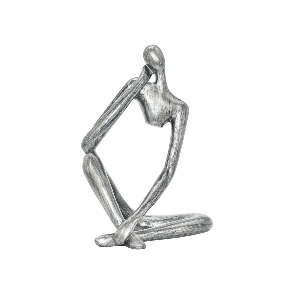 6" Pewter Resin Man Tabletop Sculpture