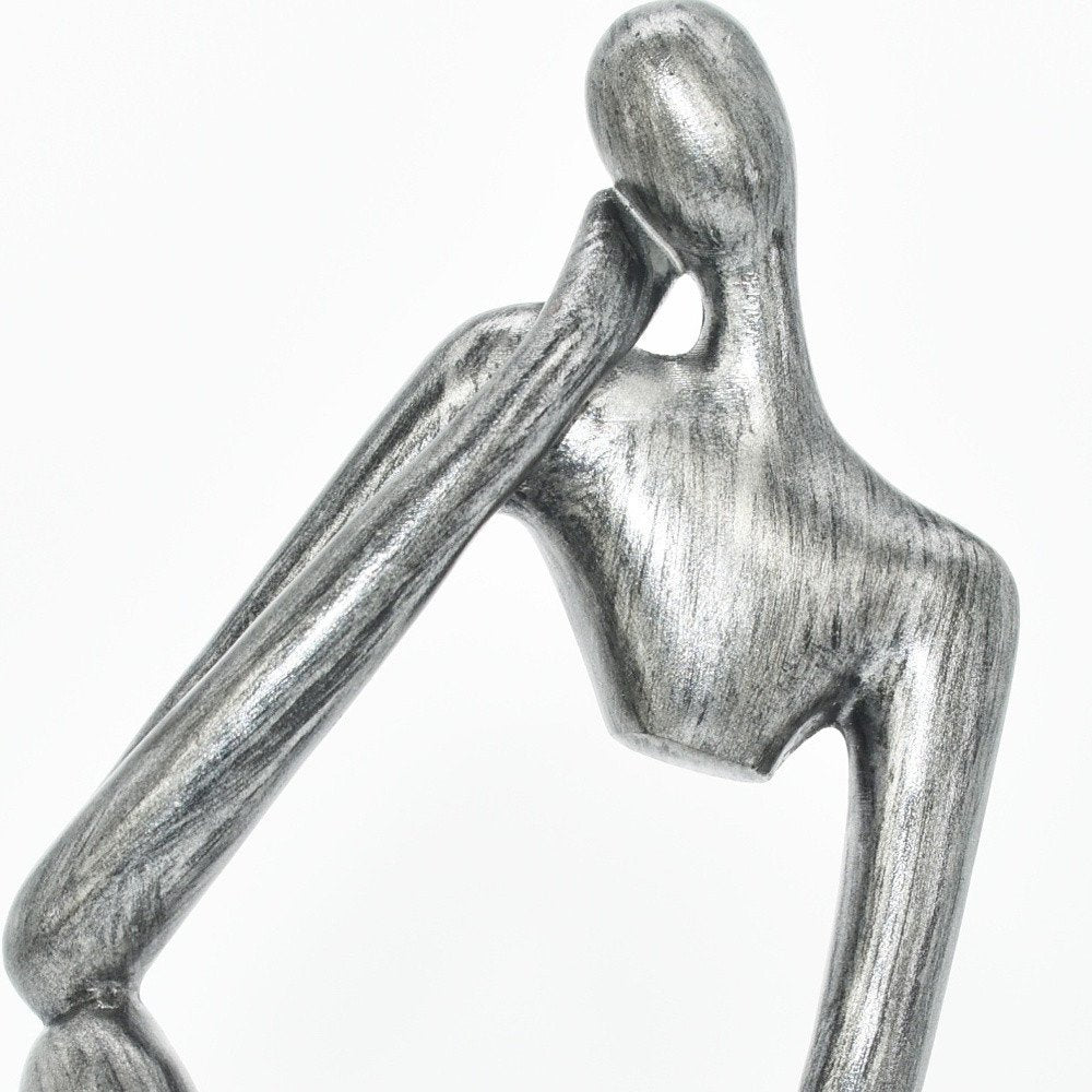 6" Pewter Resin Man Tabletop Sculpture