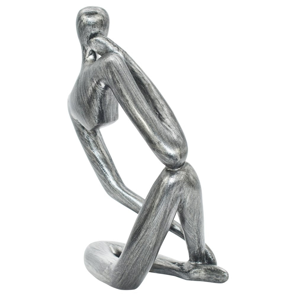 6" Pewter Resin Man Tabletop Sculpture