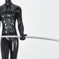 8" Black Resin Man Tabletop Sculpture