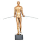 8" Bronze Resin Man Tabletop Sculpture