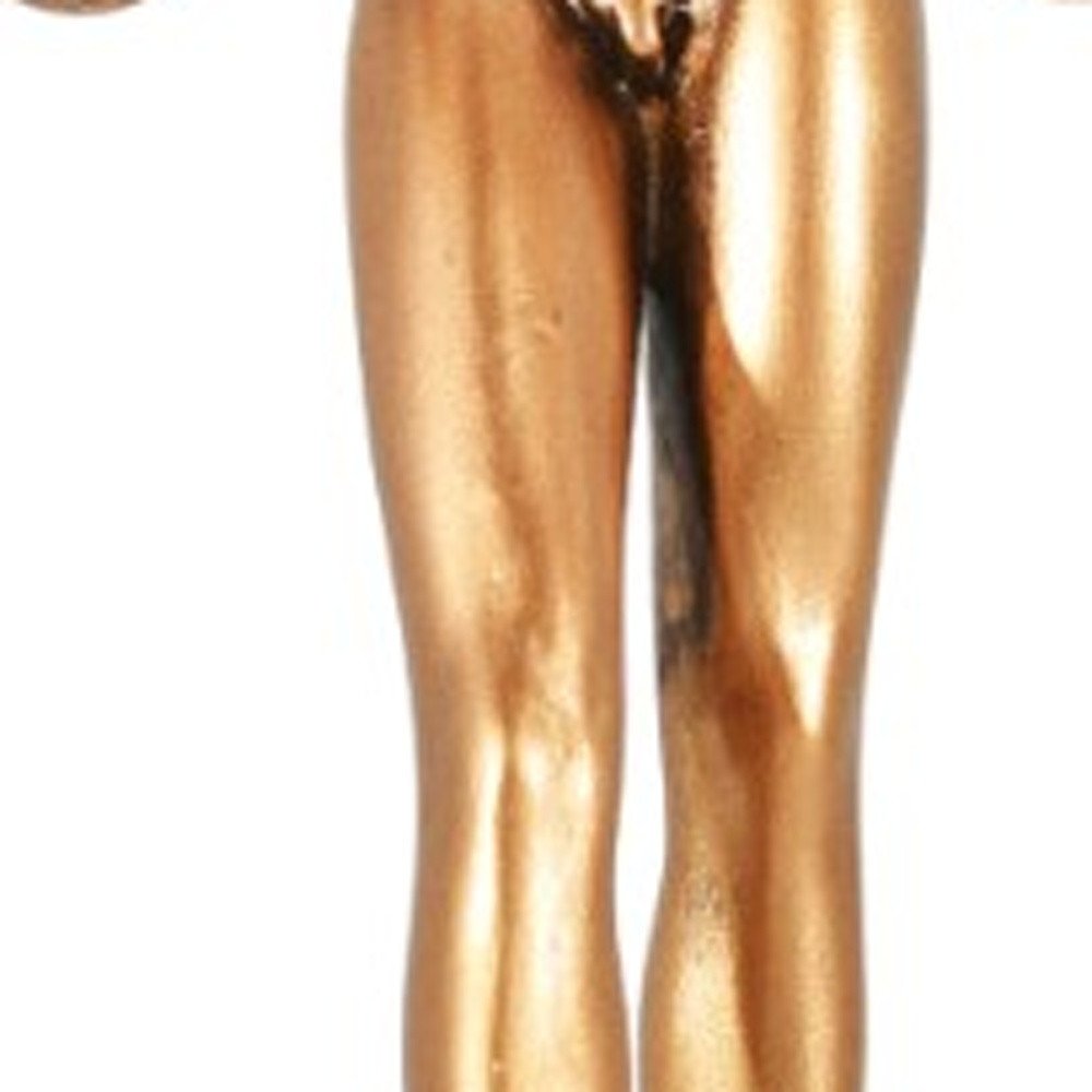 8" Bronze Resin Man Tabletop Sculpture