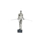8" Pewter Resin Man Tabletop Sculpture