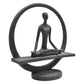 8" Black Resin Tabletop Sculpture