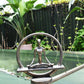 7" Pewter Resin Yoga Meditation Tabletop Sculpture