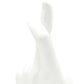 6" White Resin Hand Tabletop Sculpture