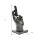 Set of Three Black Resin Hand Tabletop Sculpture