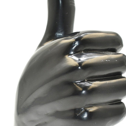 Set of Three Black Resin Hand Tabletop Sculpture